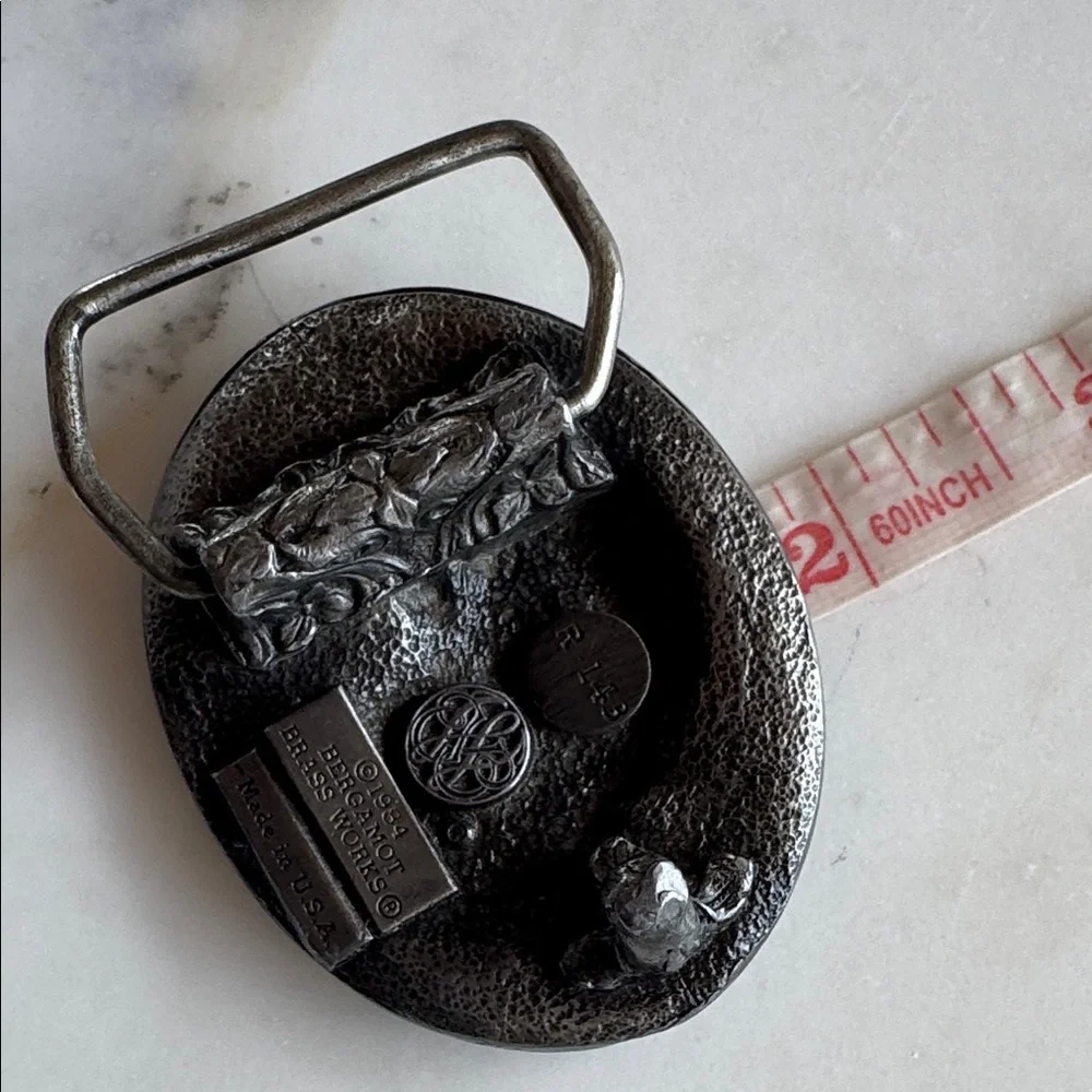 VTG Bergamot Brass Works Eagle Belt Buckle 2”